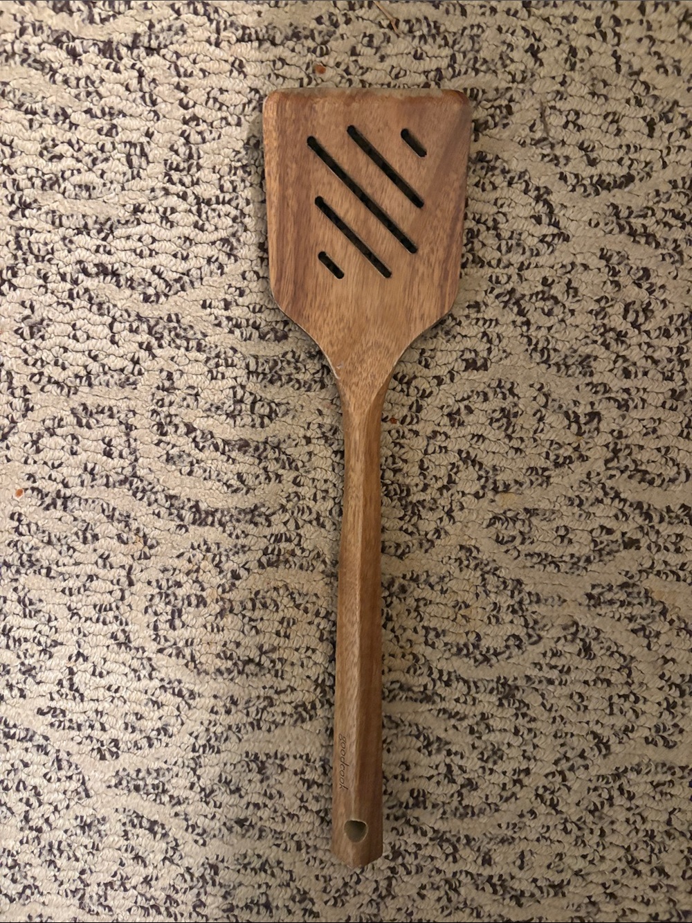 Good Cook Wooden Slotted Spatula - Brown